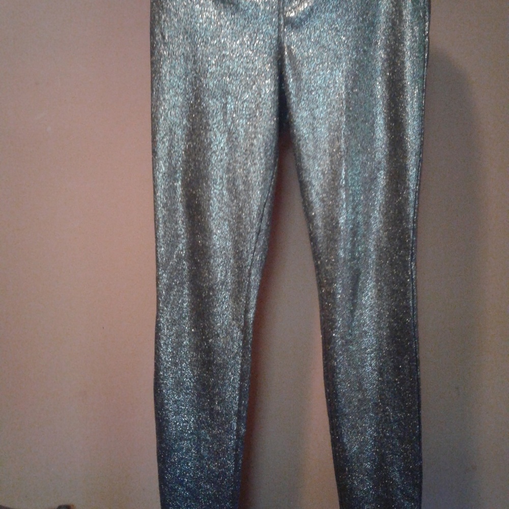 Hue gold and black leggings S